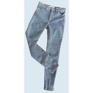 American Apparel Railroad Striped Ankle Zip Skinny Jeans Size 26